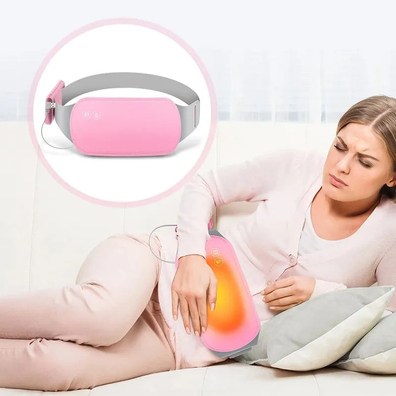 CINTURON TERMICO PORTATIL PARA COLICOS MENSTRUALES Y DOLOR ABDOMINAL