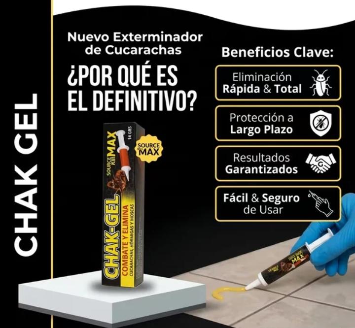 CHAK-GEL® LA SOLUCION CONTRA LAS CUCARACHAS