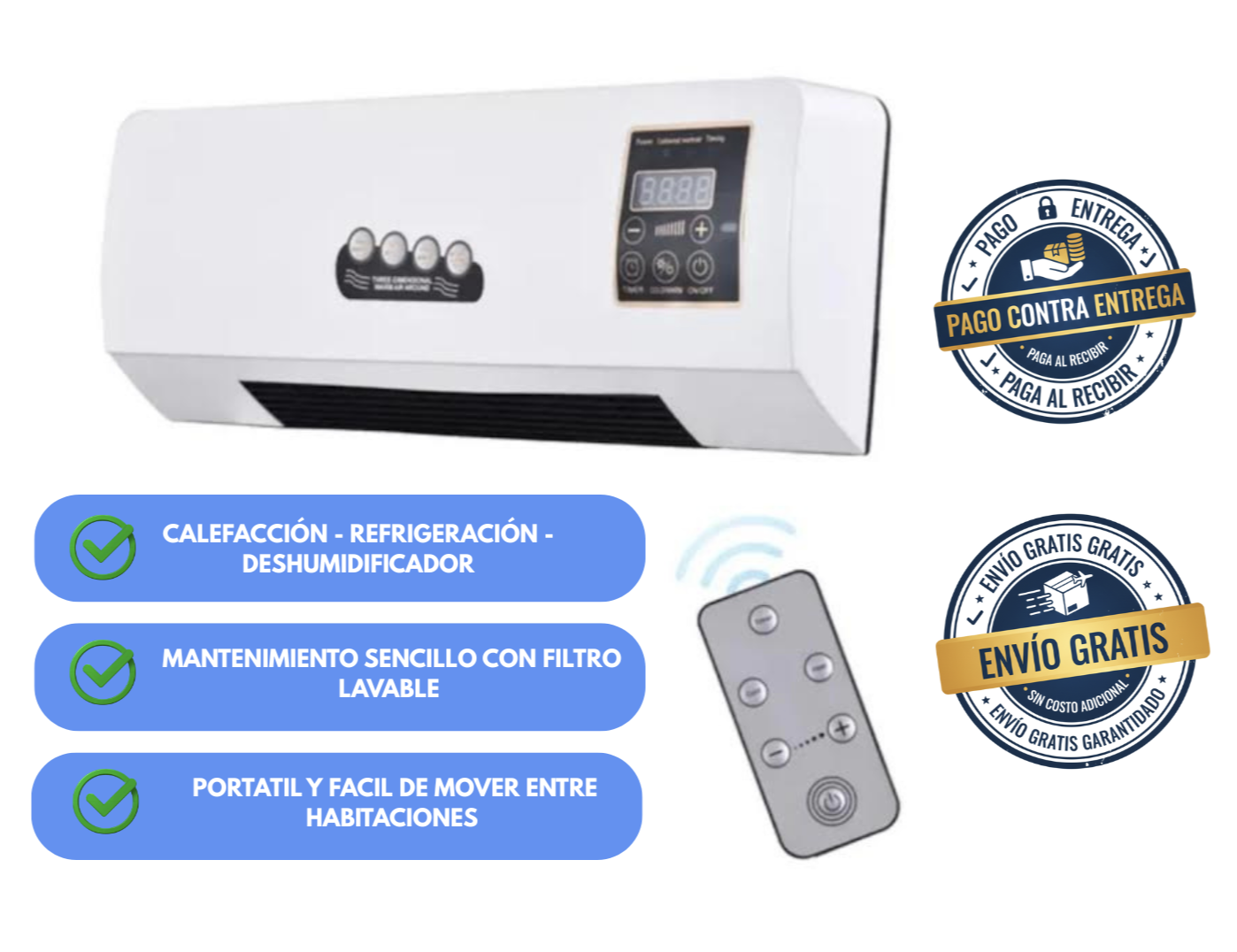 AIRE ACONDICIONADO PORTATIL REFRIGERACIÓN - CALEFACCIÓN